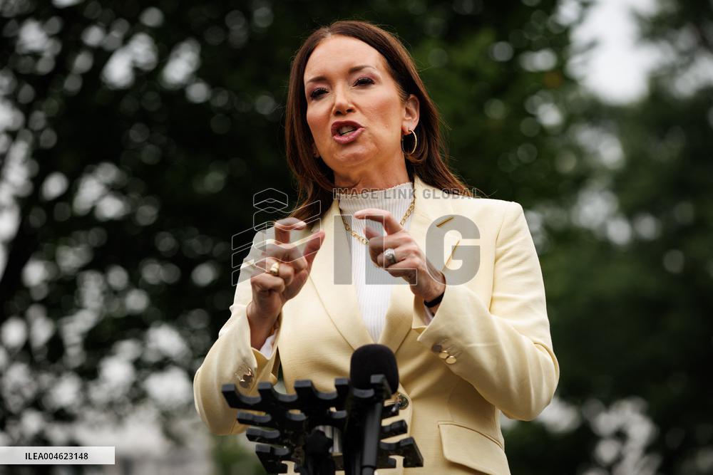 DC: U.S. Secretary of Agriculture Rollins Speaks to Reporters at White House