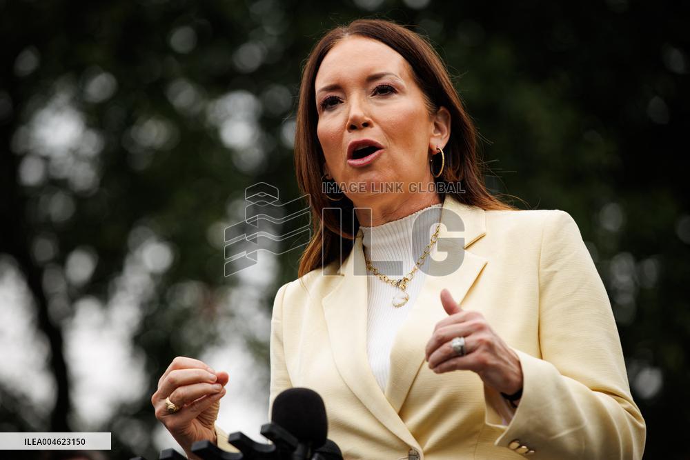 DC: U.S. Secretary of Agriculture Rollins Speaks to Reporters at White House