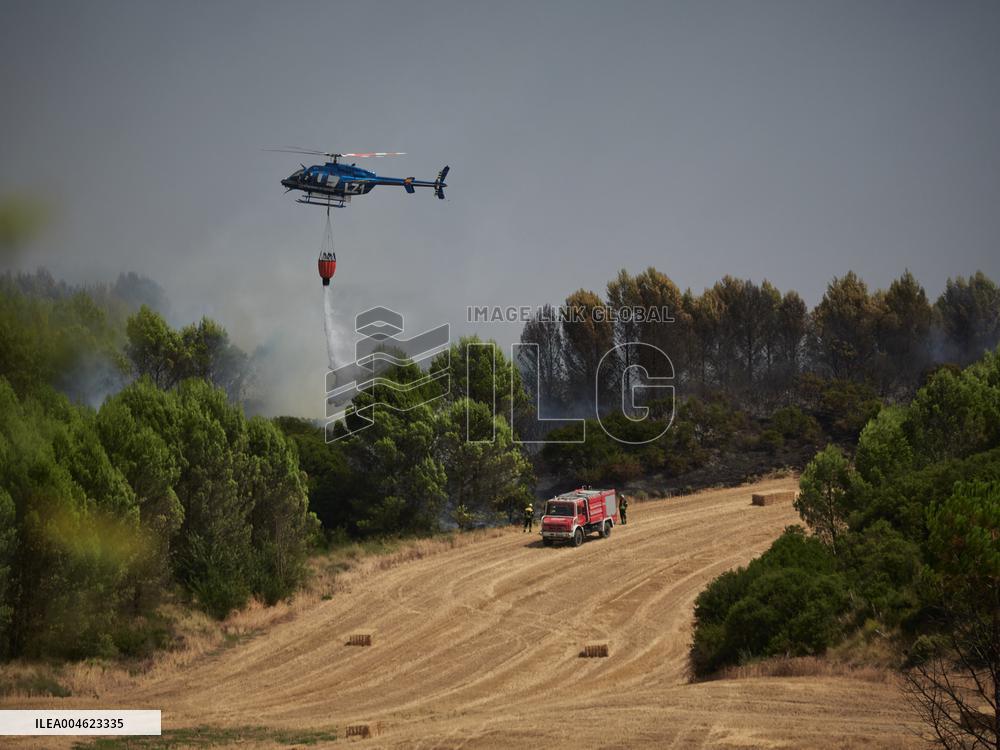 Wildfires in Navarre - Spain