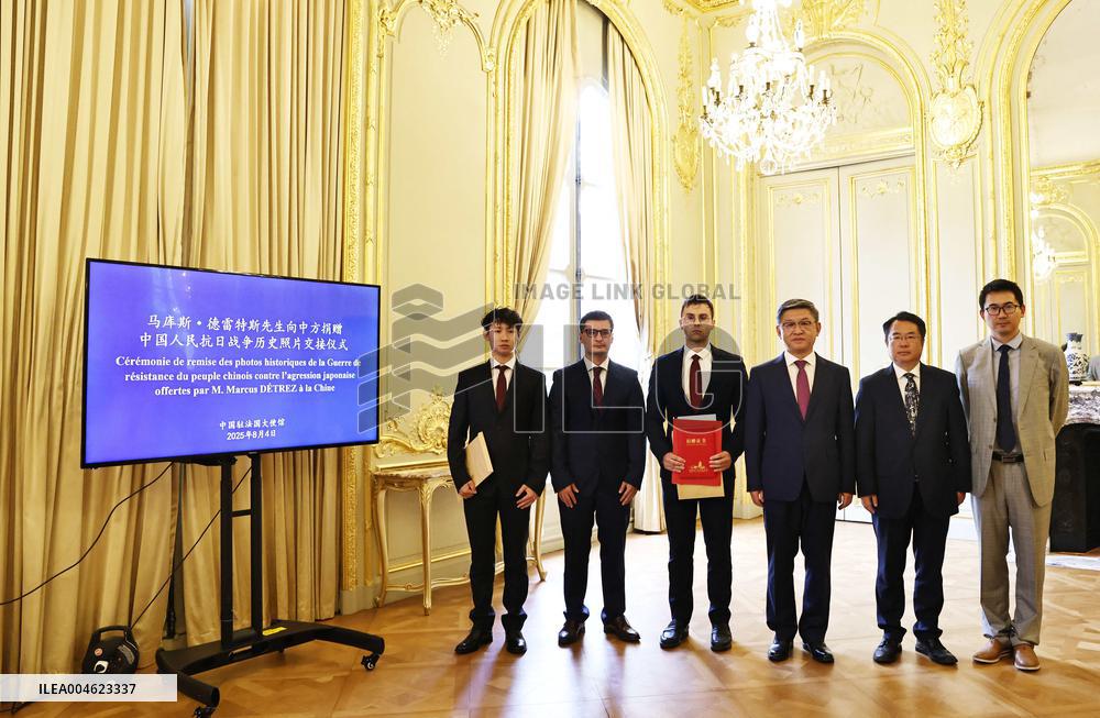 Handover of Historical Photos to Chinese Embassy - Paris