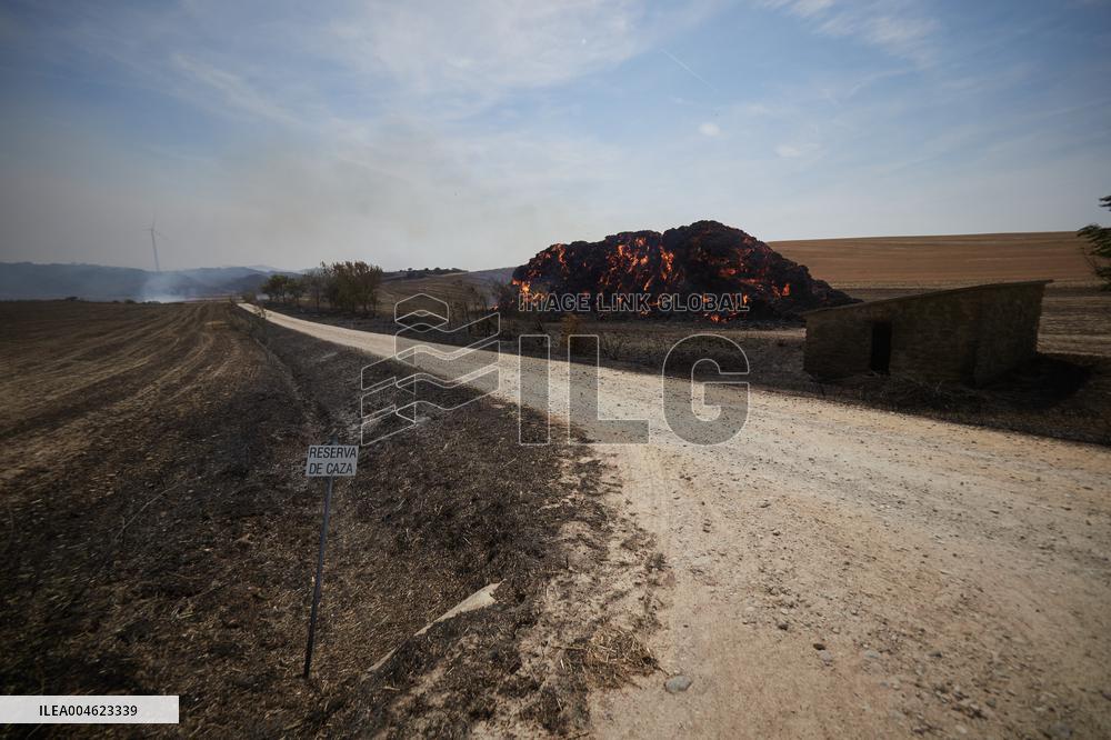 Wildfires in Navarre - Spain