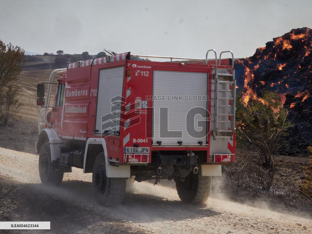 Wildfires in Navarre - Spain