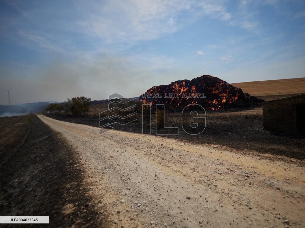 Wildfires in Navarre - Spain