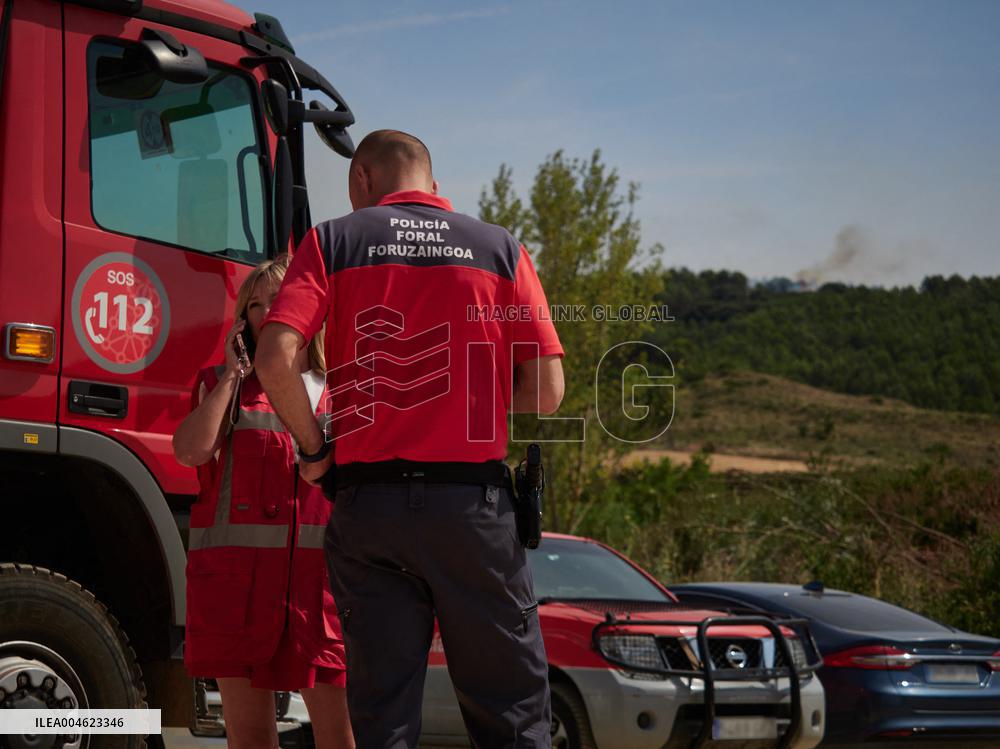 Wildfires in Navarre - Spain