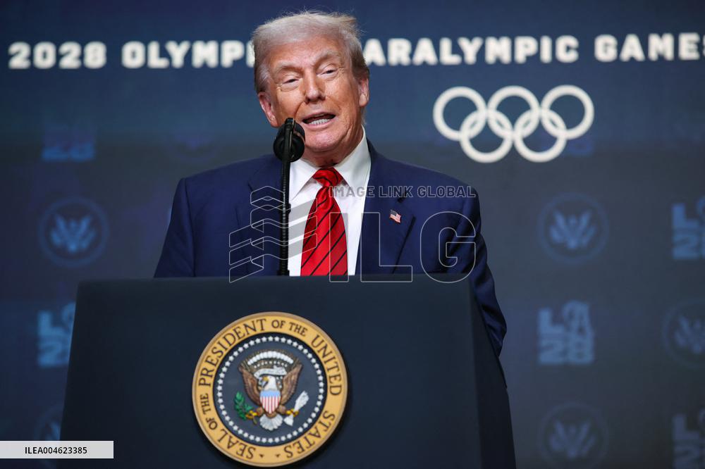 DC: U.S. President Trump Creates 2028 Olympics Task Force with Executive Order