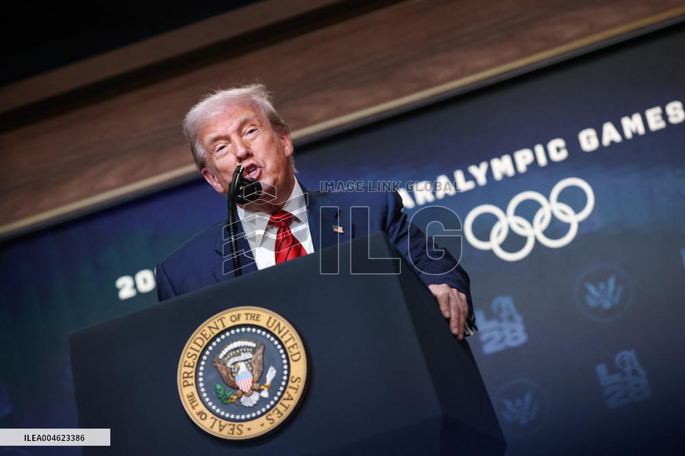 DC: U.S. President Trump Creates 2028 Olympics Task Force with Executive Order