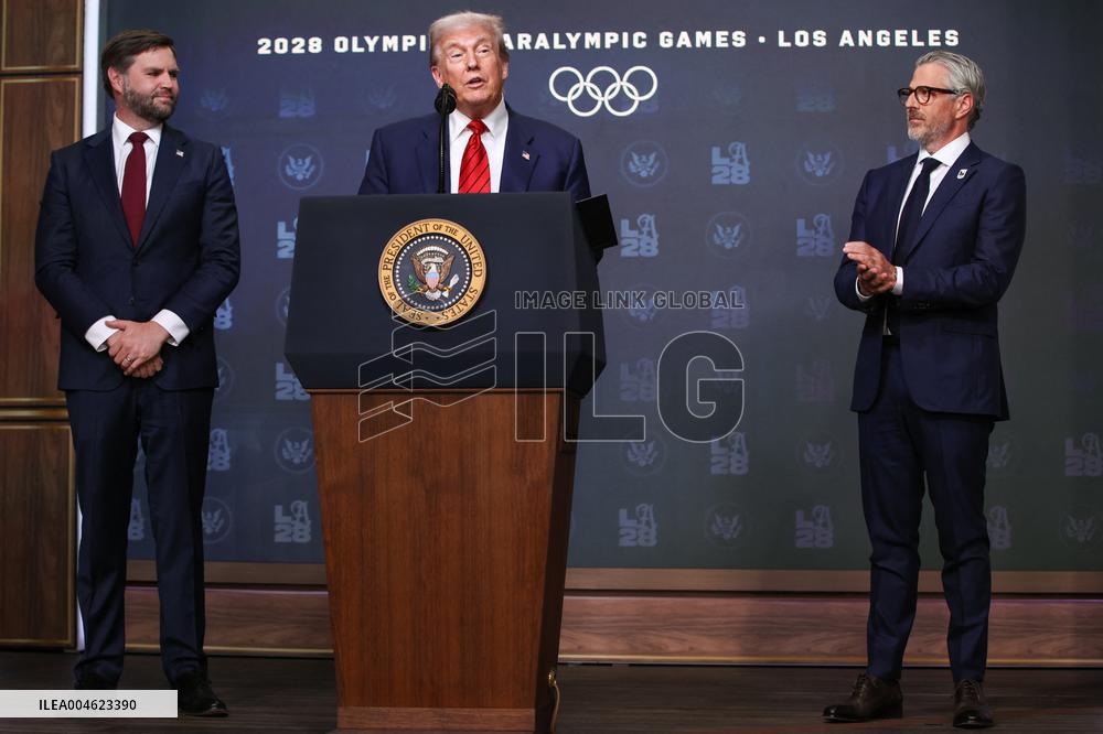 DC: U.S. President Trump Creates 2028 Olympics Task Force with Executive Order