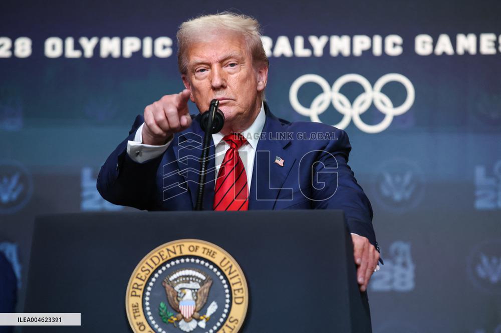 DC: U.S. President Trump Creates 2028 Olympics Task Force with Executive Order