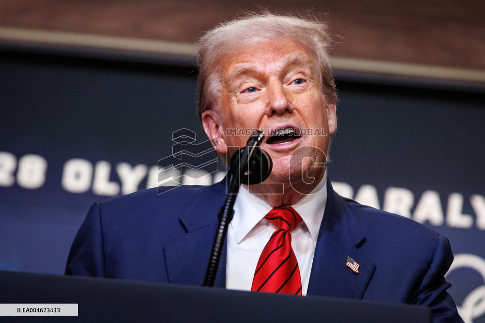 DC: U.S. President Trump Creates 2028 Olympics Task Force with Executive Order