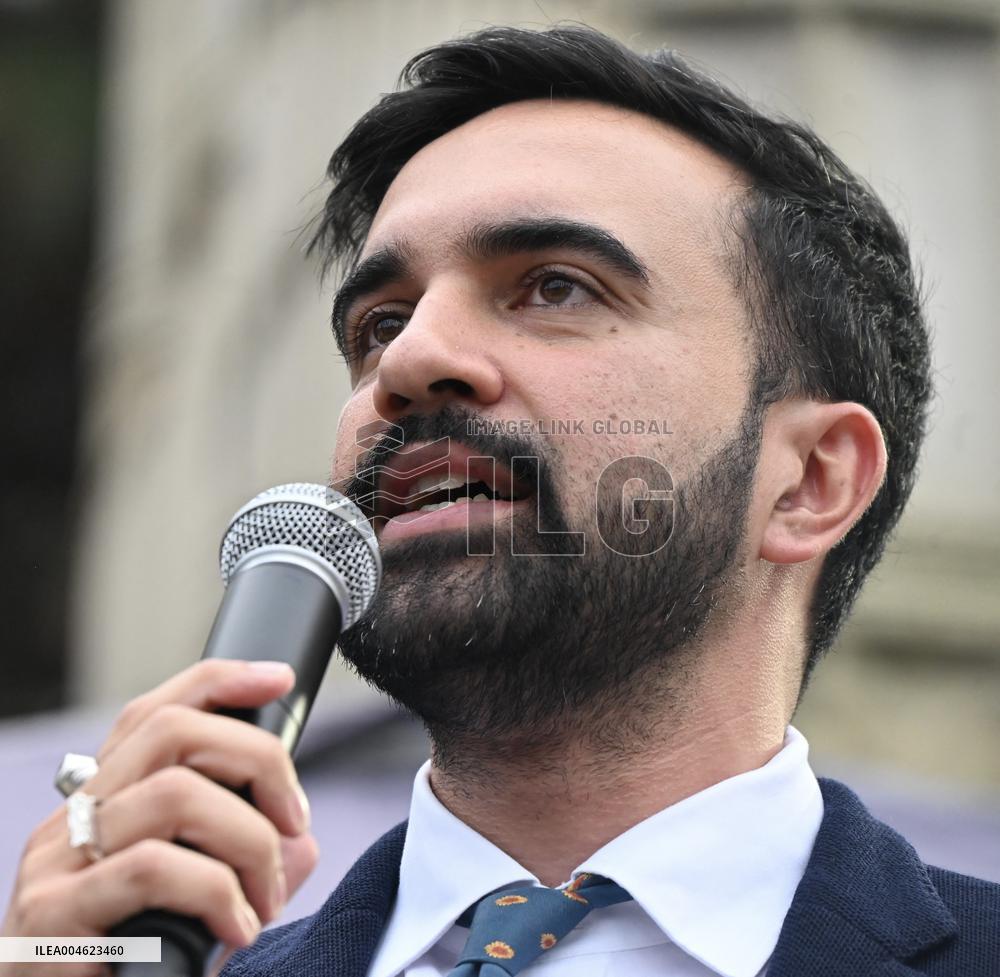 Mamdani at “National Night Out” in Brooklyn, NY