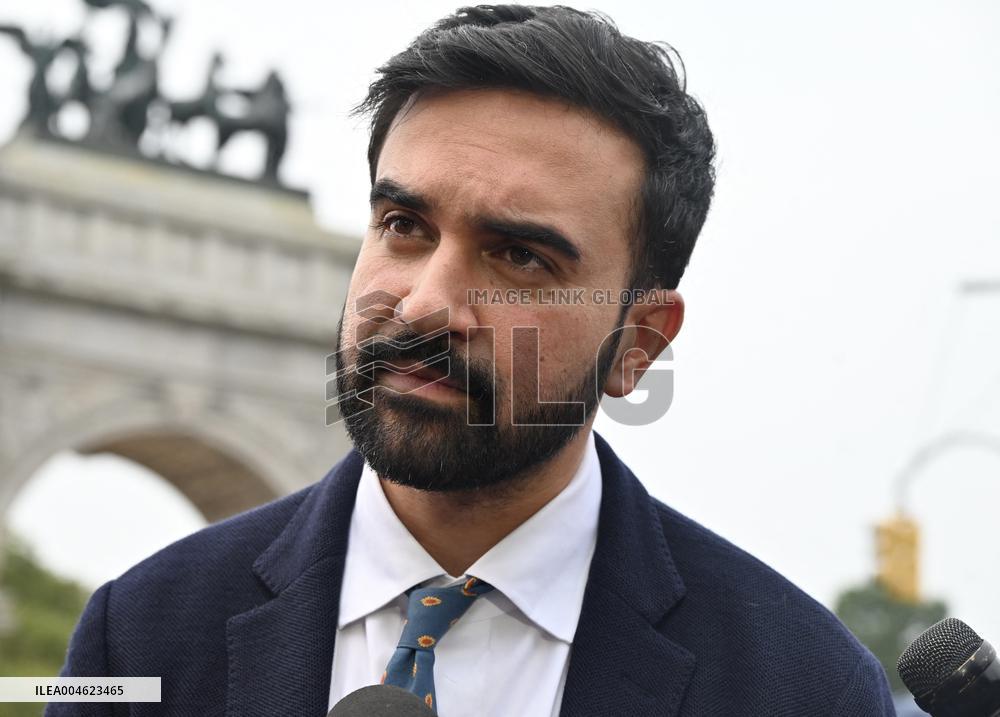 Mamdani at “National Night Out” in Brooklyn, NY