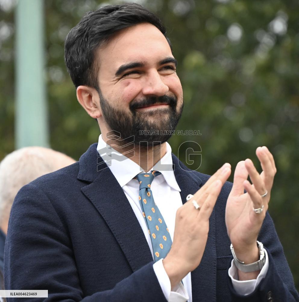 Mamdani at “National Night Out” in Brooklyn, NY