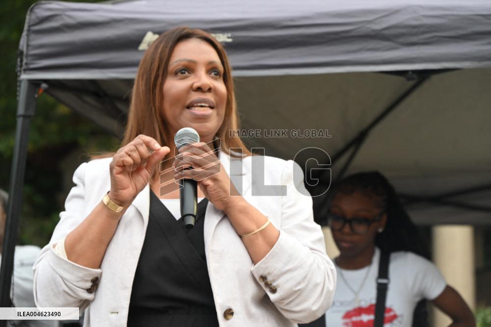 Mamdani at “National Night Out” in Brooklyn, NY