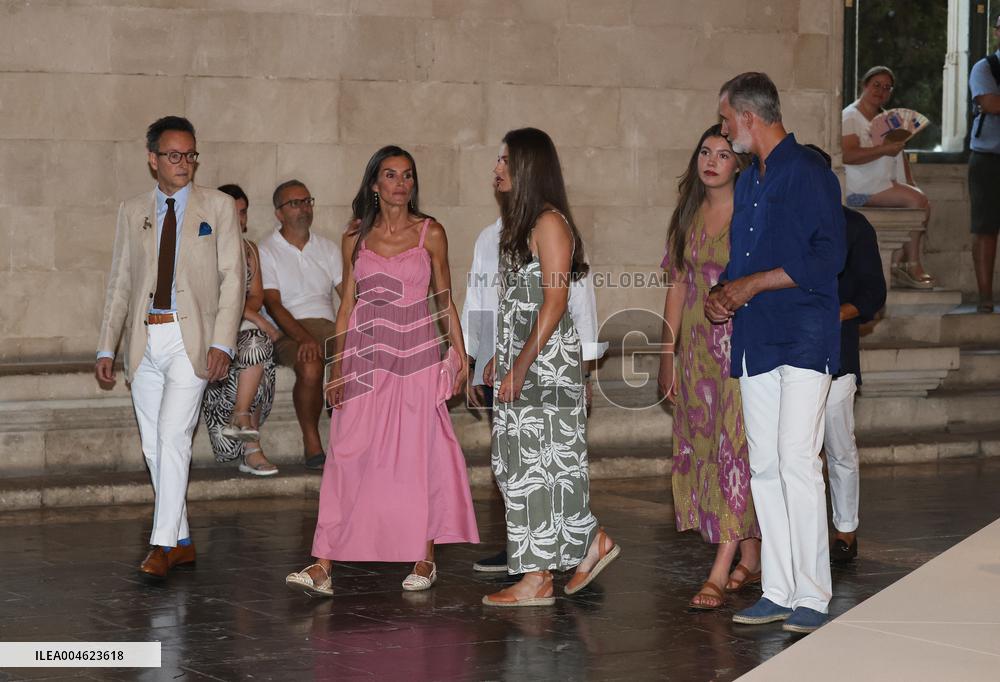 Spanish Royals Attend Miro Exhibition - Spain