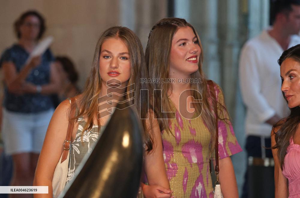 Spanish Royals Attend Miro Exhibition - Spain