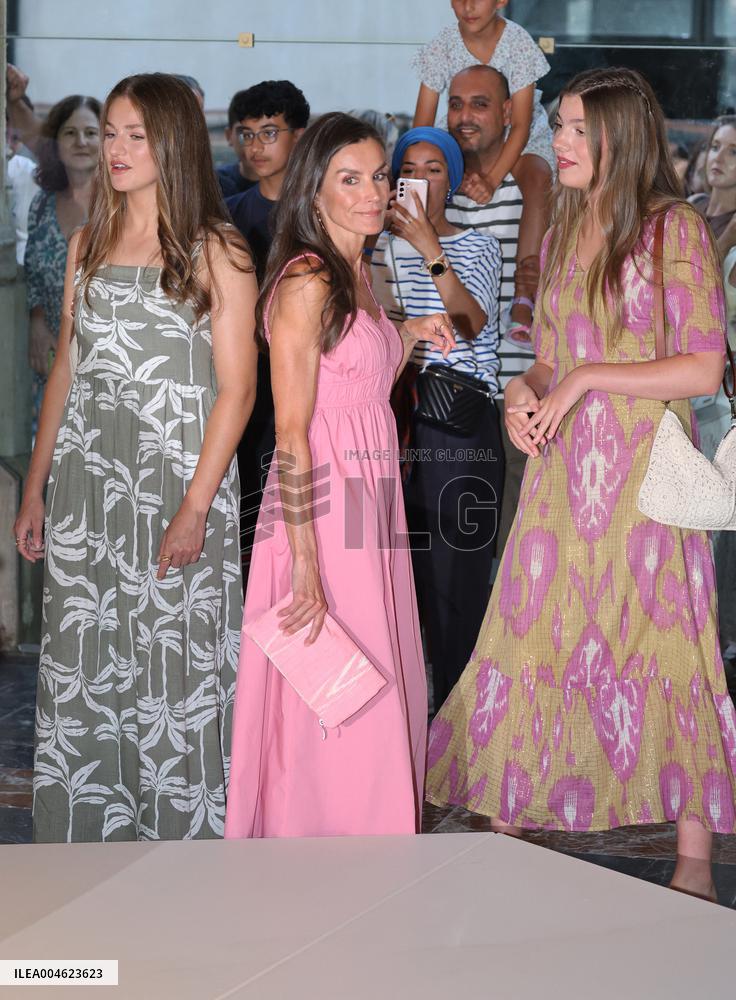 Spanish Royals Attend Miro Exhibition - Spain