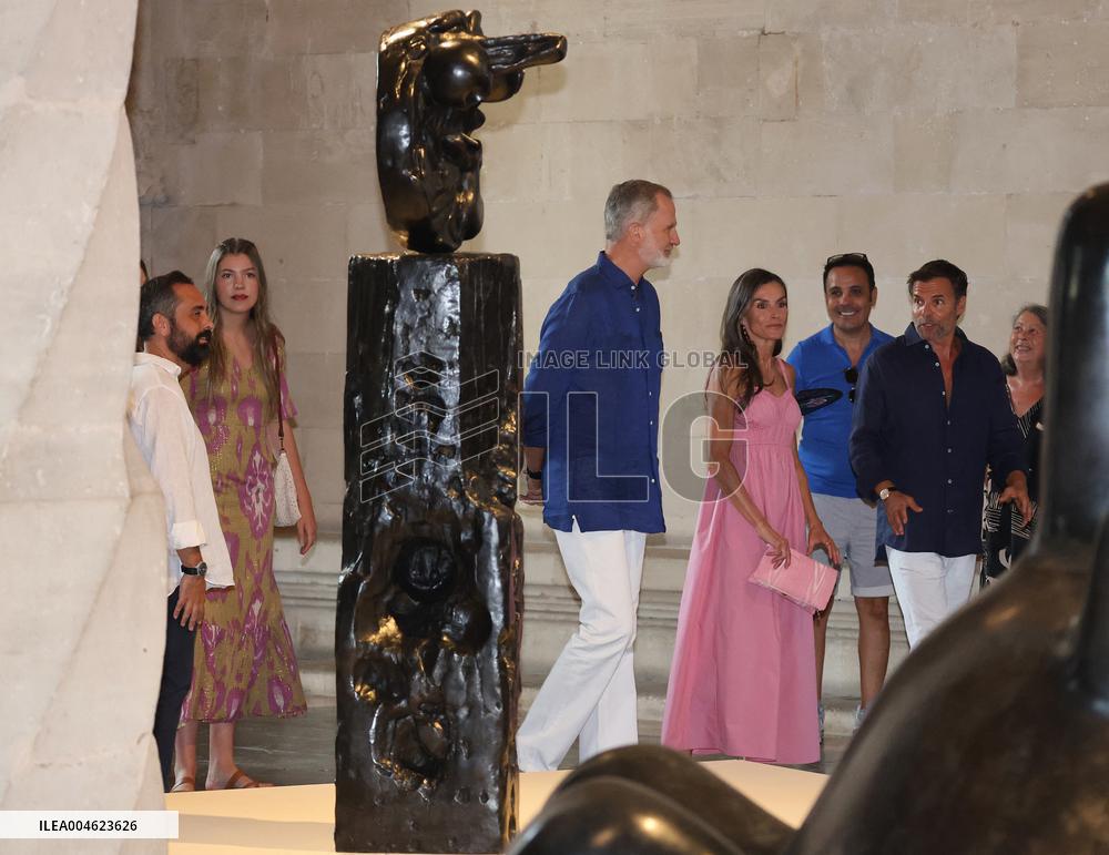 Spanish Royals Attend Miro Exhibition - Spain
