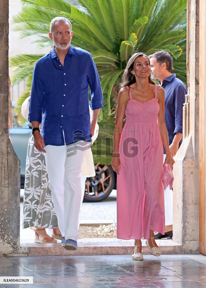 Spanish Royals Attend Miro Exhibition - Spain