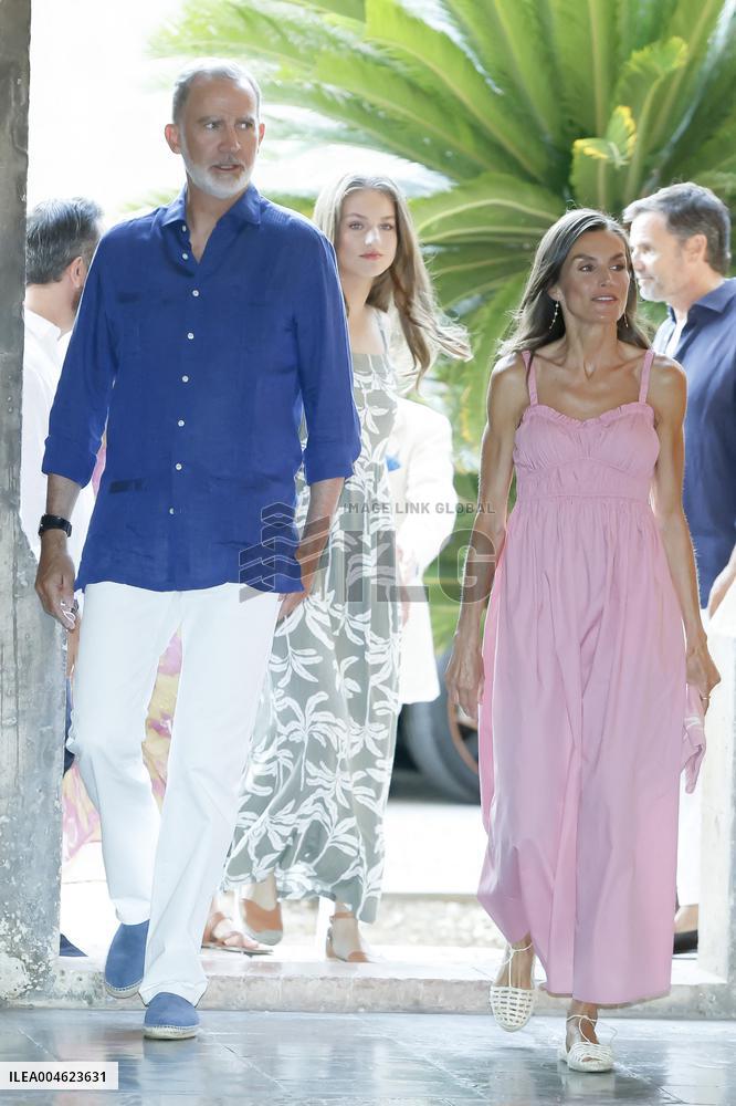 Spanish Royals Attend Miro Exhibition - Spain