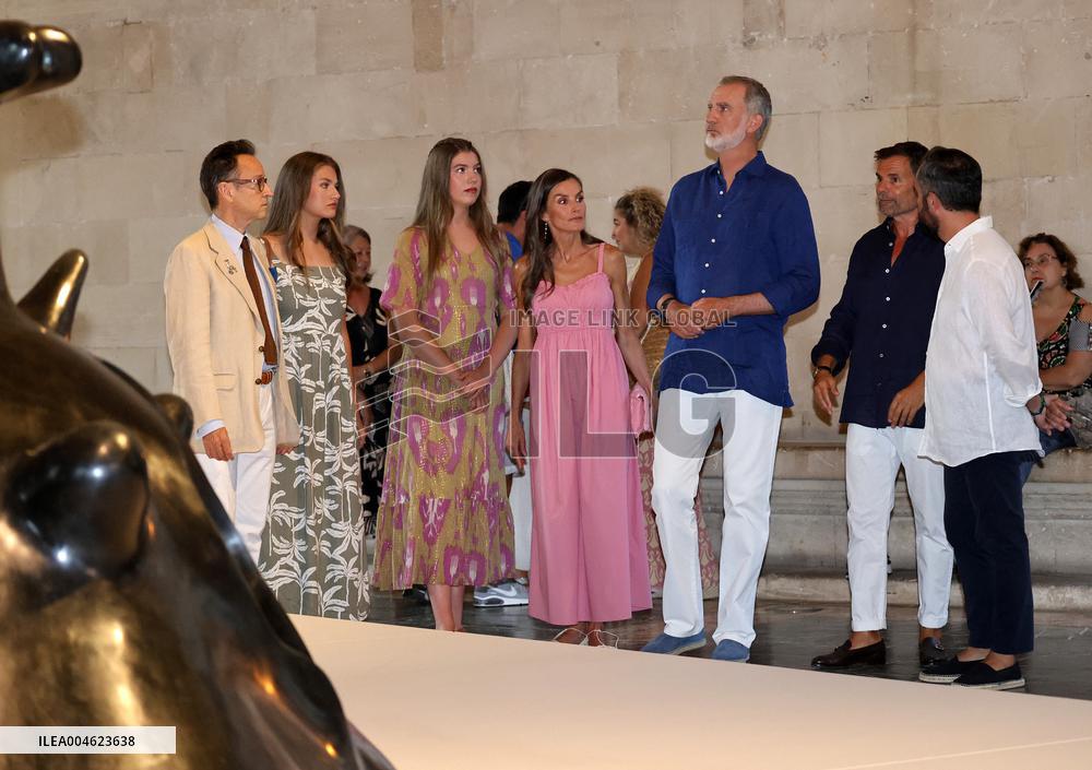 Spanish Royals Attend Miro Exhibition - Spain