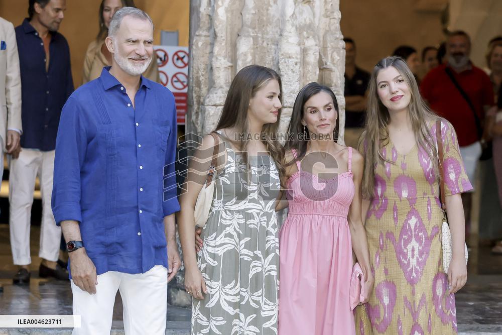 Spanish Royals Attend Miro Exhibition - Spain