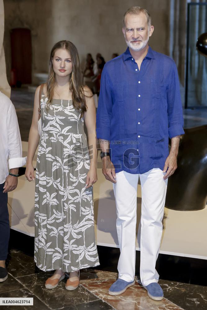 Spanish Royals Attend Miro Exhibition - Spain