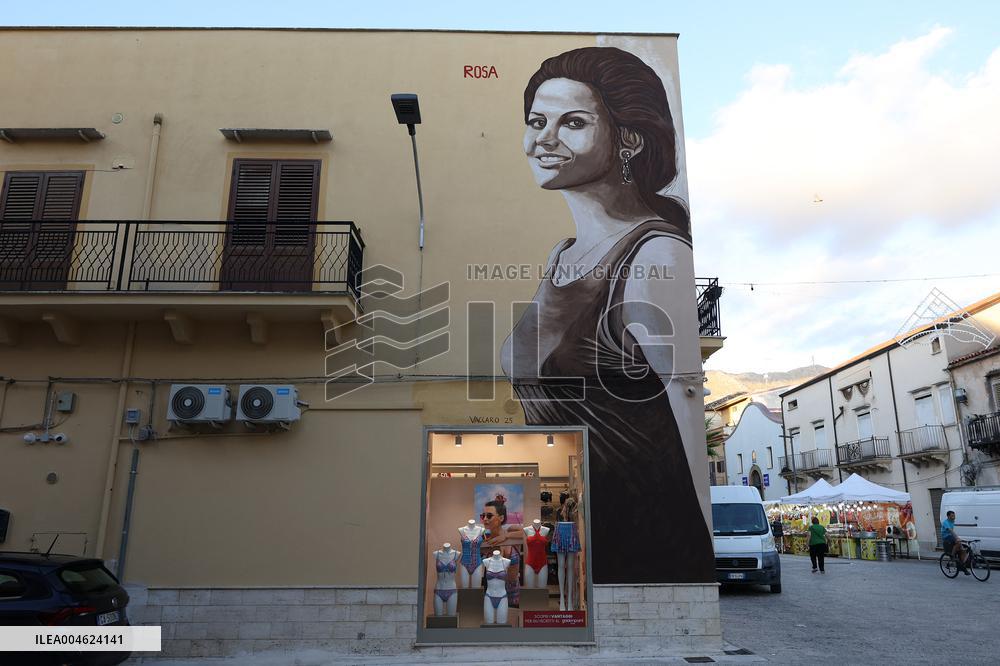 Honoring Claudia Cardinale - Mural Tribute to Il Giorno della Civetta