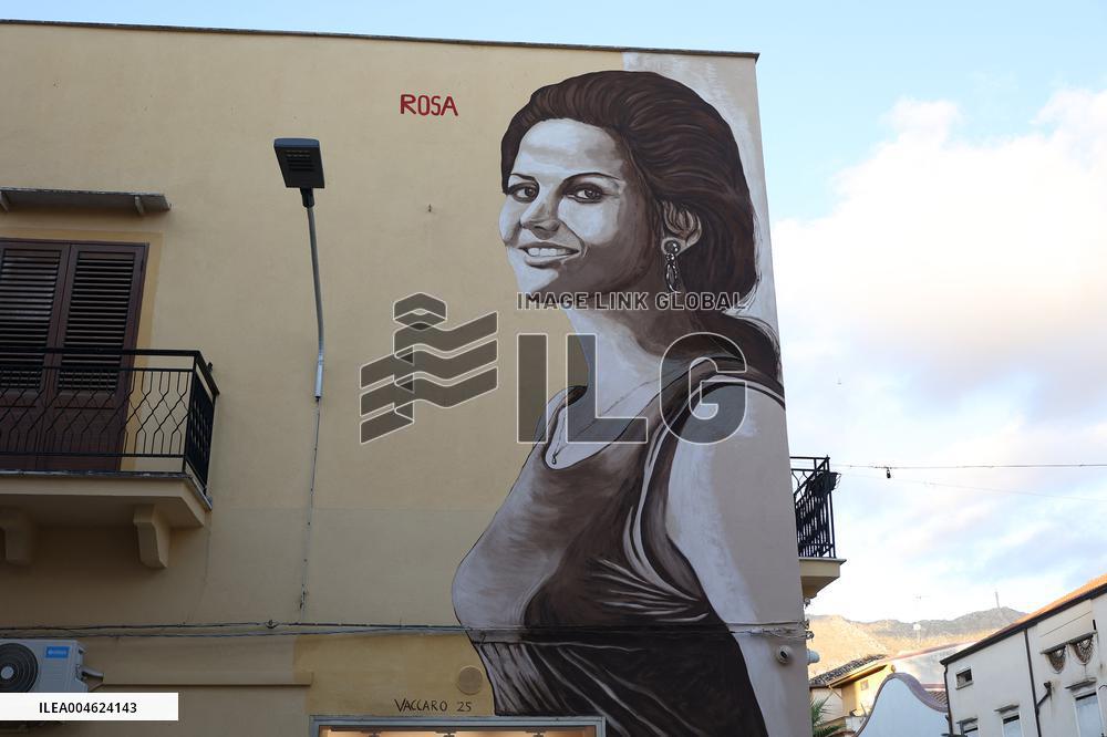 Honoring Claudia Cardinale - Mural Tribute to Il Giorno della Civetta