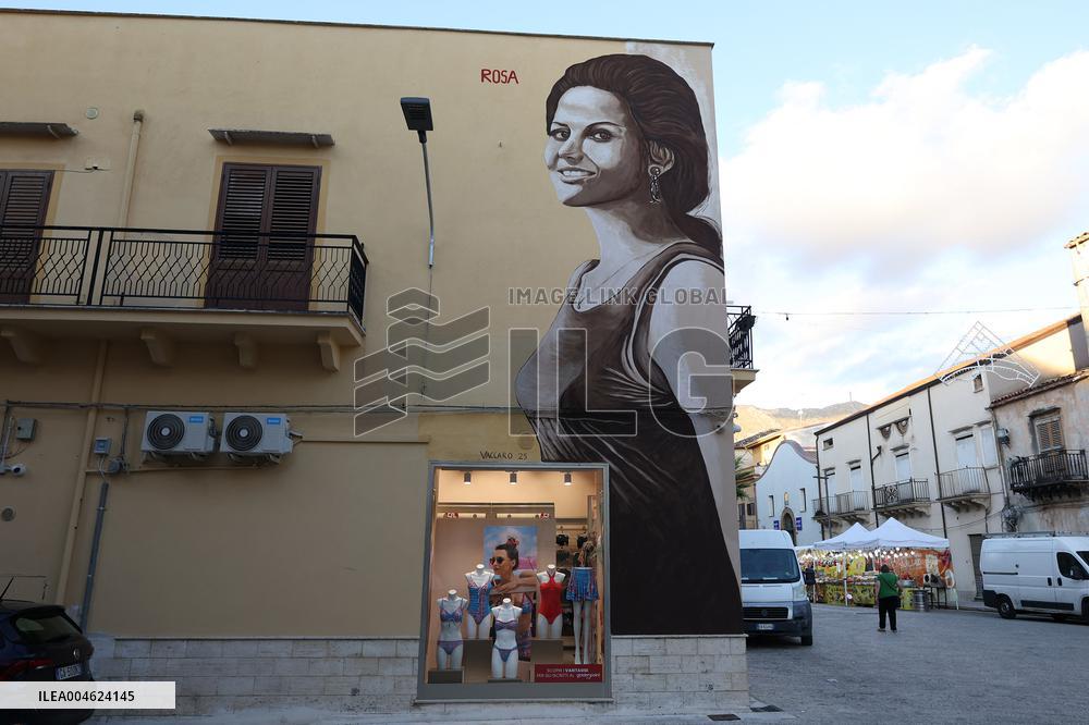 Honoring Claudia Cardinale - Mural Tribute to Il Giorno della Civetta