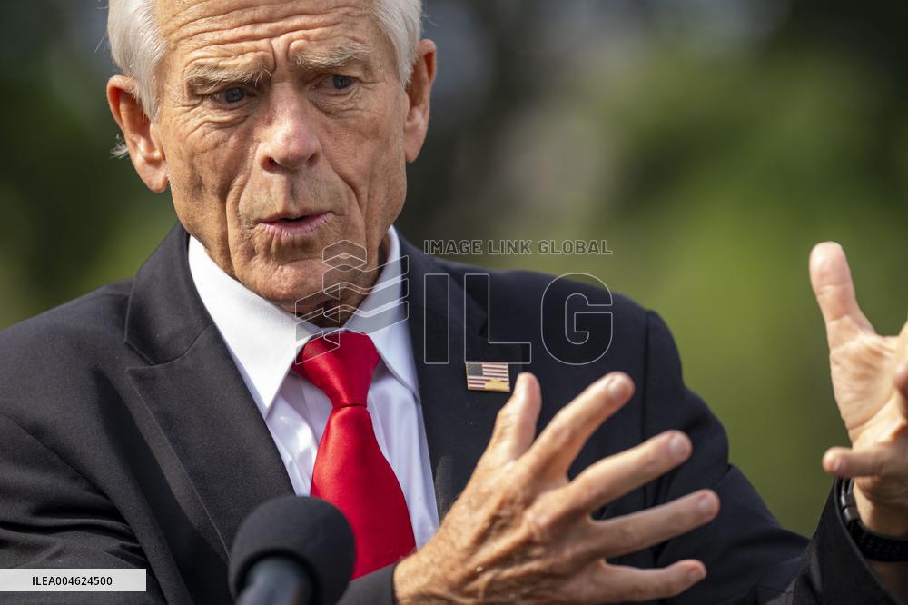 Peter Navarro Speaks at the White House in Washington, DC