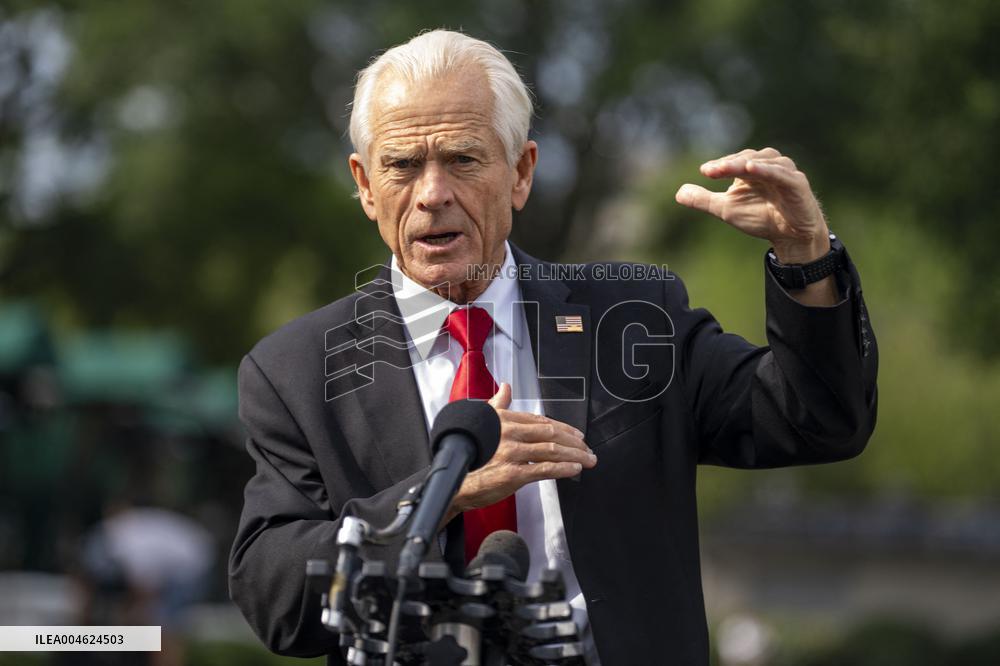 Peter Navarro Speaks at the White House in Washington, DC