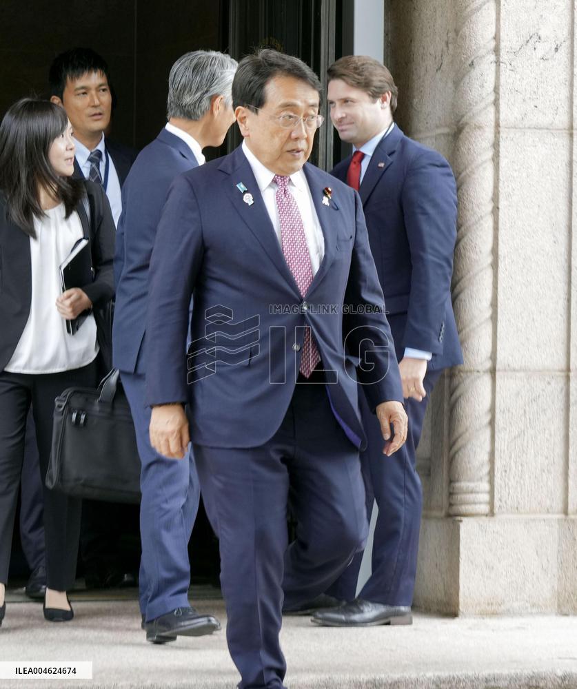 Japan tariff negotiator in U.S.