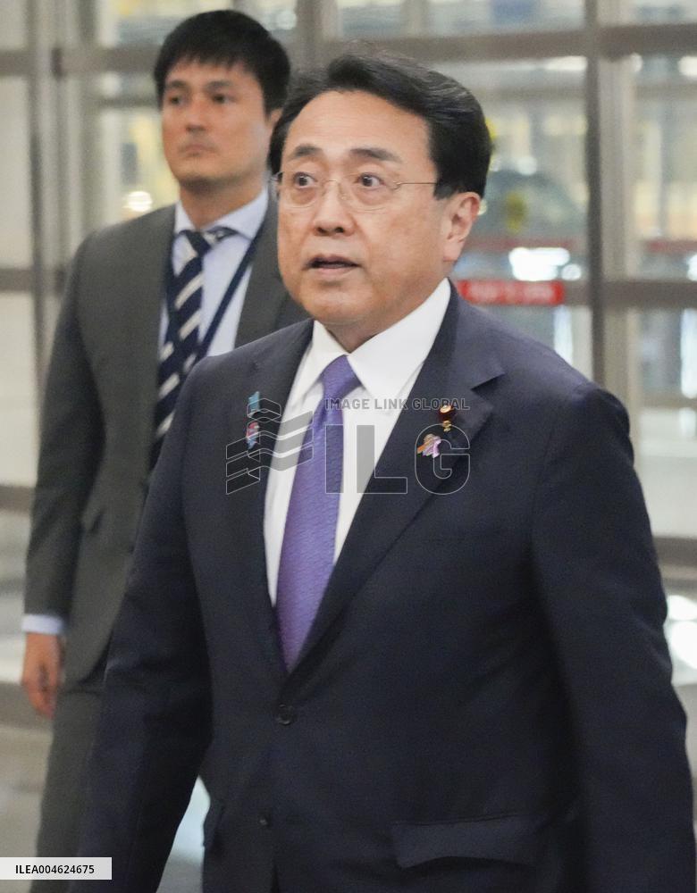 Japan tariff negotiator arrives in U.S.