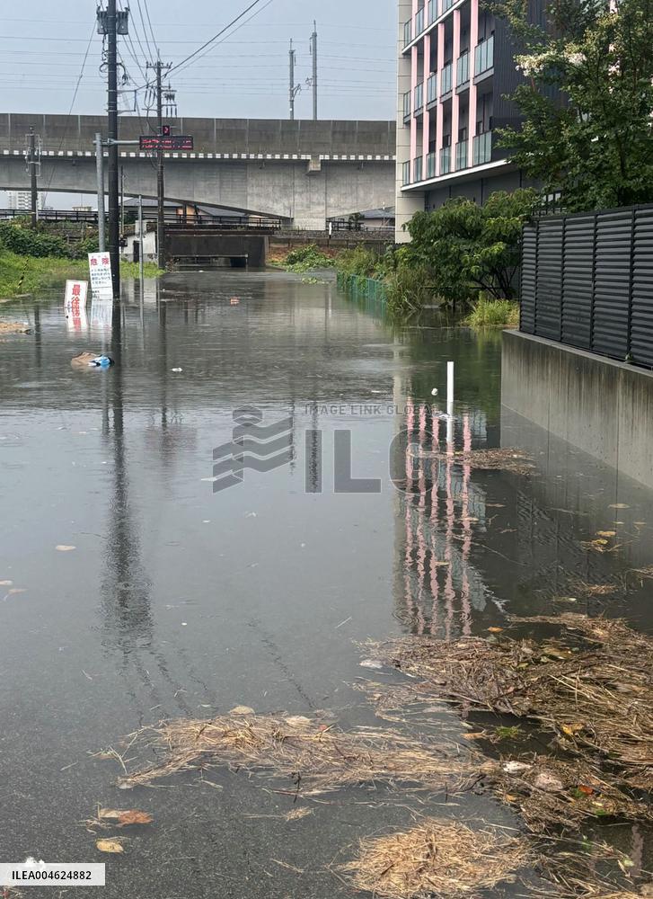 Torrential rain in Kanazawa
