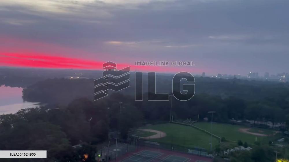 US: Boston Sky Turns Hazy Due to Wildfire Smoke from Canada