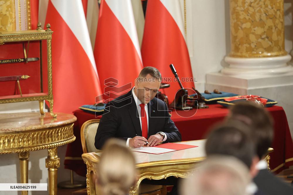 Ceremony of Swearing-In of Polish President Karol Nawrocki - Warsaw