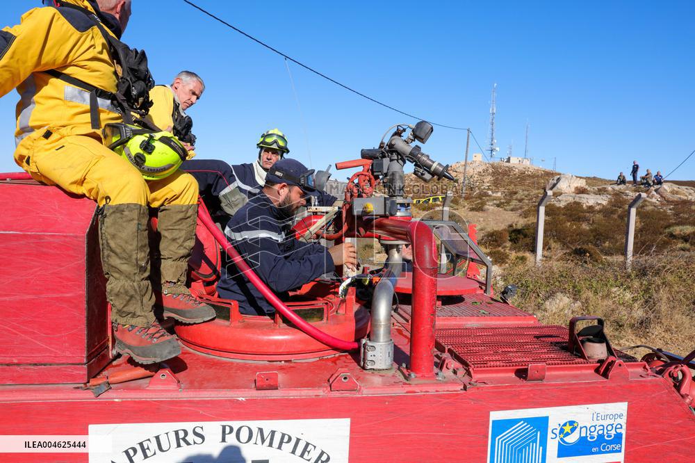 Armored Firefighting Vehicle in Corsica
