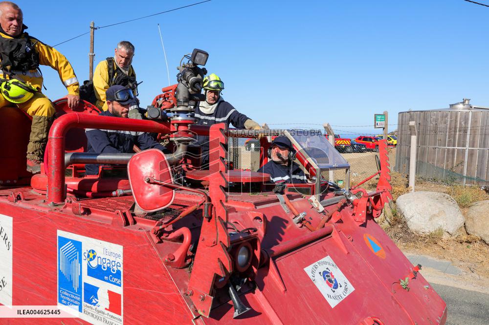 Armored Firefighting Vehicle in Corsica