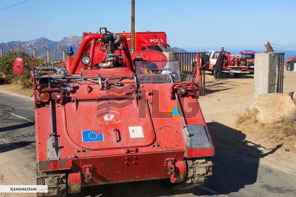 Armored Firefighting Vehicle in Corsica