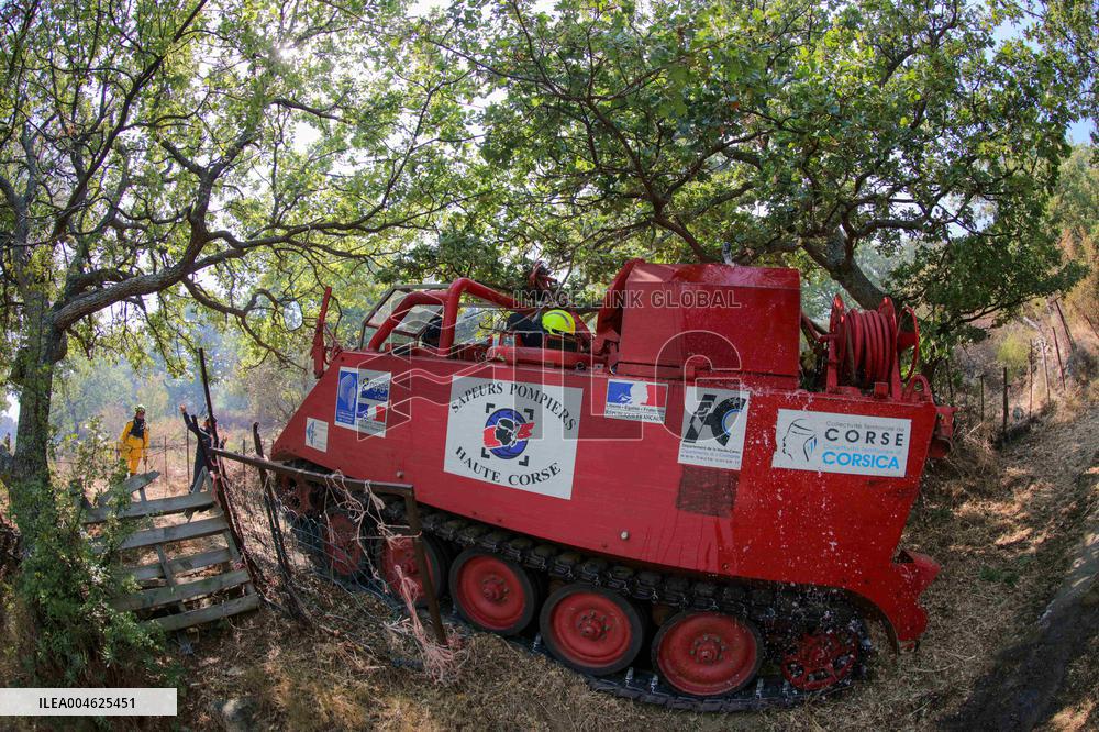 Armored Firefighting Vehicle in Corsica