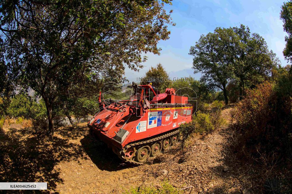 Armored Firefighting Vehicle in Corsica