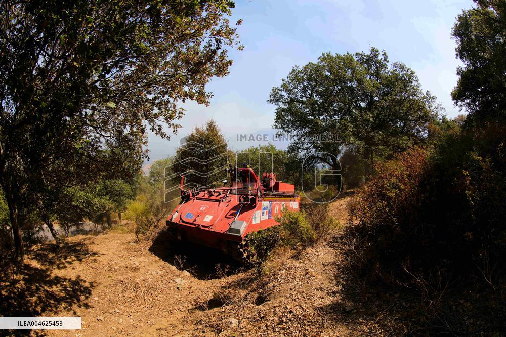 Armored Firefighting Vehicle in Corsica