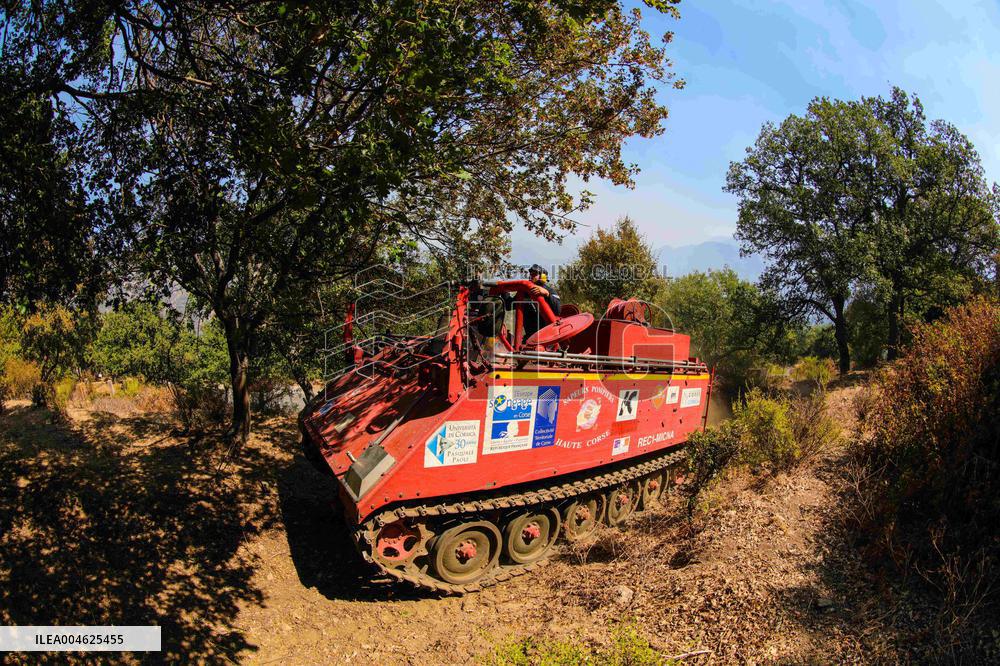 Armored Firefighting Vehicle in Corsica