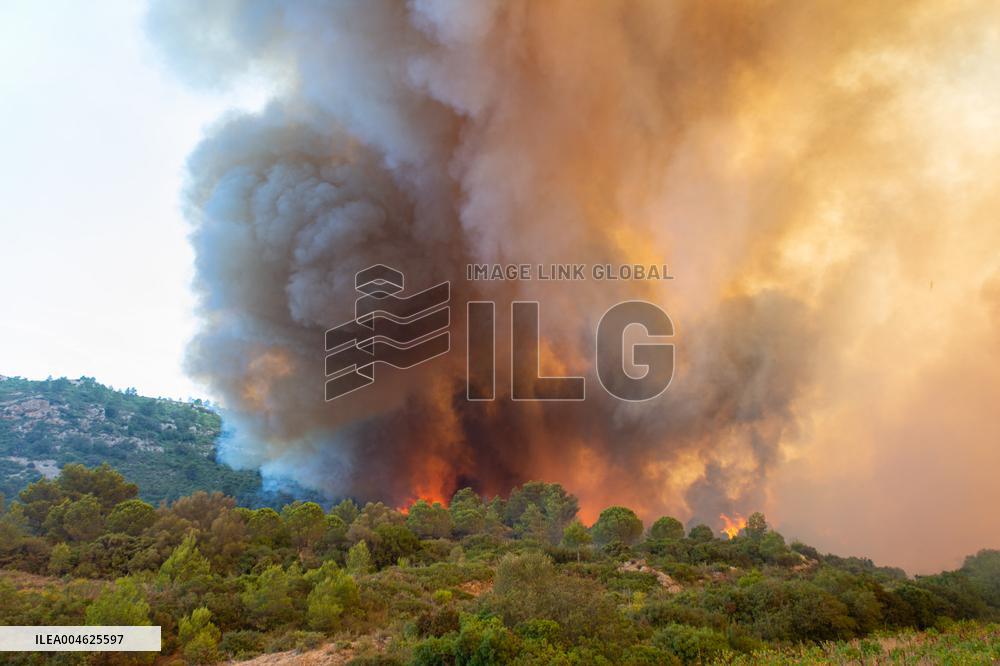France Battles Largest Wildfire in Decades
