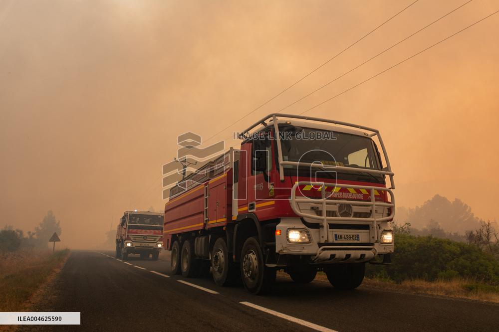 France Battles Largest Wildfire in Decades