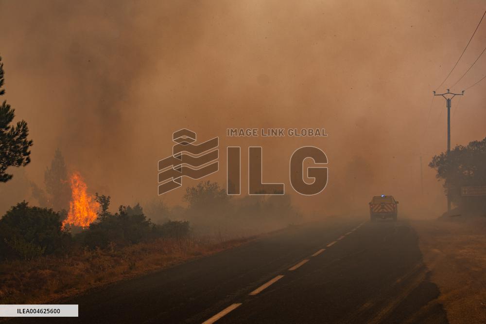 France Battles Largest Wildfire in Decades