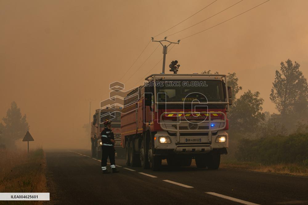 France Battles Largest Wildfire in Decades