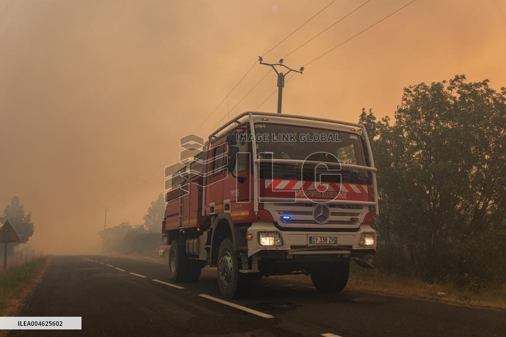 France Battles Largest Wildfire in Decades