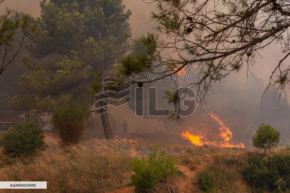 France Battles Largest Wildfire in Decades