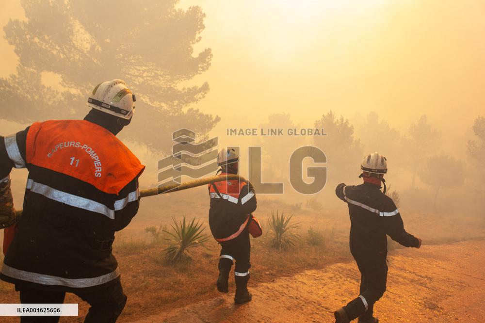 France Battles Largest Wildfire in Decades